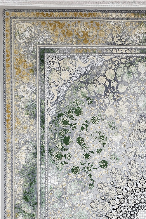 «فرش ماشینی 1200 شانه 1605 عظیم زاده مدل وینتیج – Persian carpet»