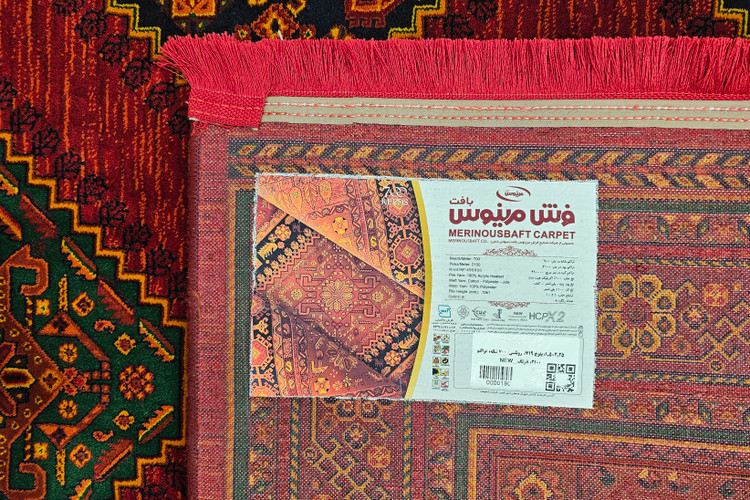 فرش طرح بلوچی مرینوس بافت 719 روناسی 700 شانه 100%اکریلیک