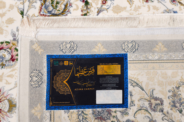 «1200 shane carpet 1605 Kashan Azhimzadeh classical design»