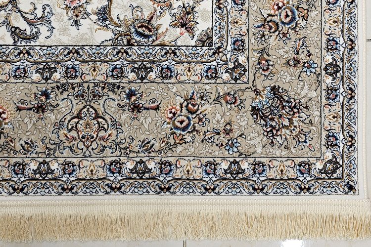 فرش 1200 شانه طرح آوا با رنگ کرم مناسب پذیرایی و نشیمن