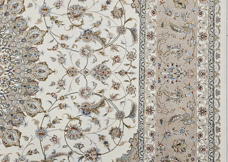 «farsh 1200 shane azimzadeh kashan naqsh parsian krem acrylic»