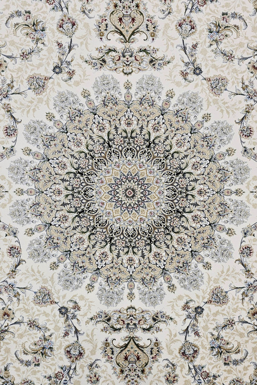 «فرش ماشینی 1200 شانه تابش عظیم زاده کاشان – بافت ریز 3600 تراکم»