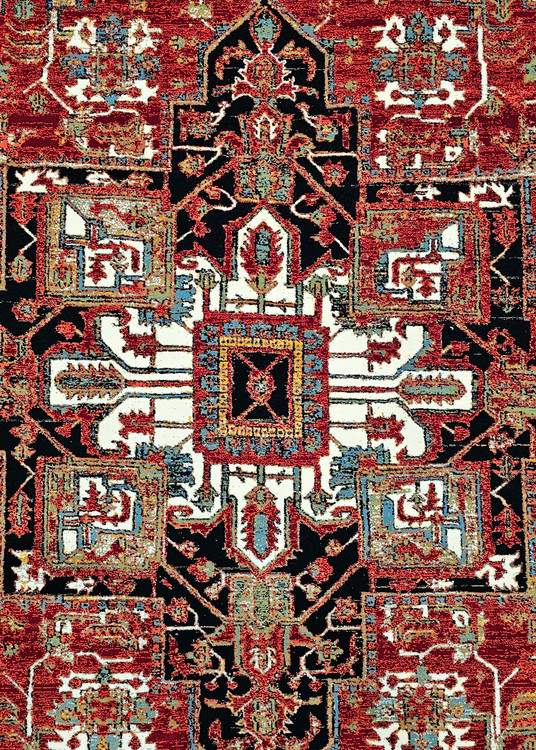 «Setareh Kavir Yazd Persian carpet N132 detailed pattern»
