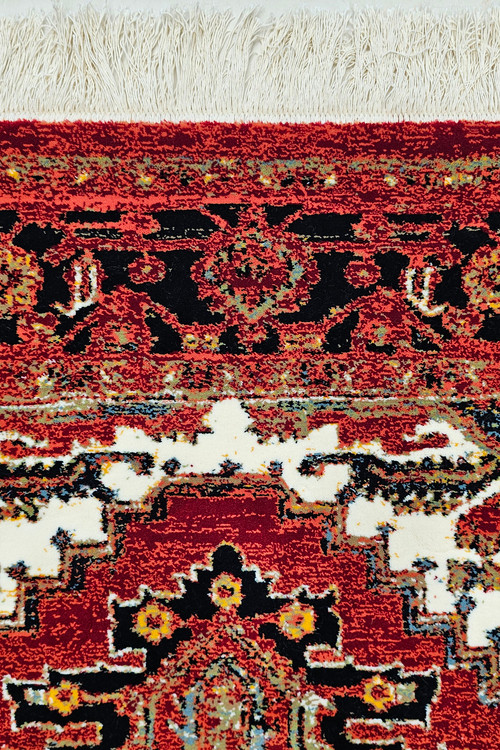 «فرش 700 شانه هریس روناسی N132 با رنگ گرم و کلاسیک – Mirug.ir»