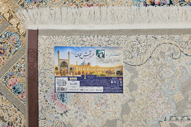 «فرش E042 نقش جهان کویر یزد – 1000 شانه – setareh kavri yazd rug photo»