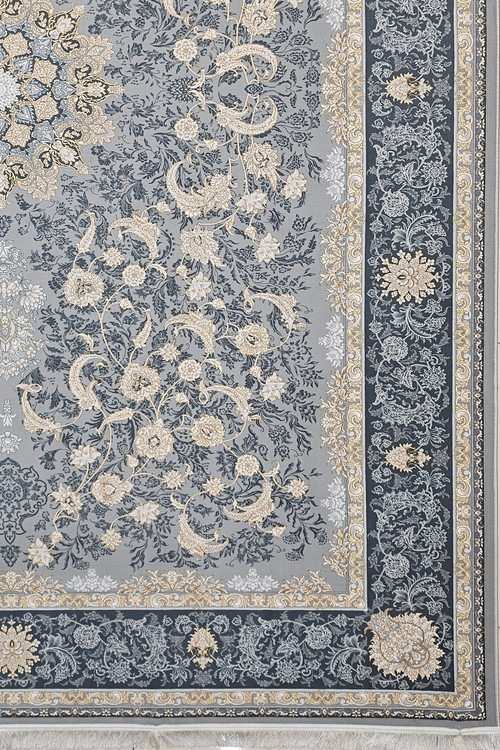 «فرش ماشینی 1200 شانه پرستش کاشان طرح فیلی صدفی – مناسب پذیرایی»