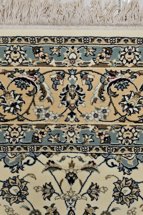 «فرش ماشینی کرم ستاره کویر H002 سایز 22 – فرش خانه شیک – naqsh asli»