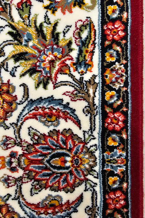 «فرش 700 شانه طرح خشتی I85 لاکی ستاره کویر یزد شاهکارنوین»