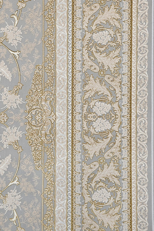 «1200 shane carpet Victoria Silver Light Azimzadeh Kashan Persian rug»