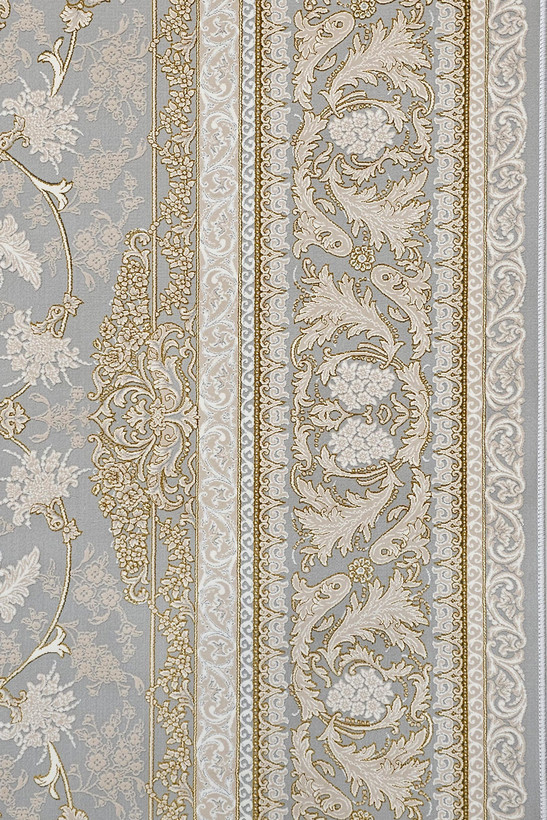«1200 shane carpet Victoria Silver Light Azimzadeh Kashan Persian rug»