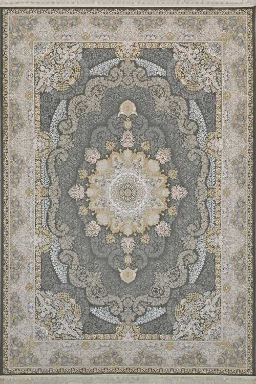 «فرش 1200 شانه عظیم زاده کاشان نقشه کریستال توسی اکریلیک»