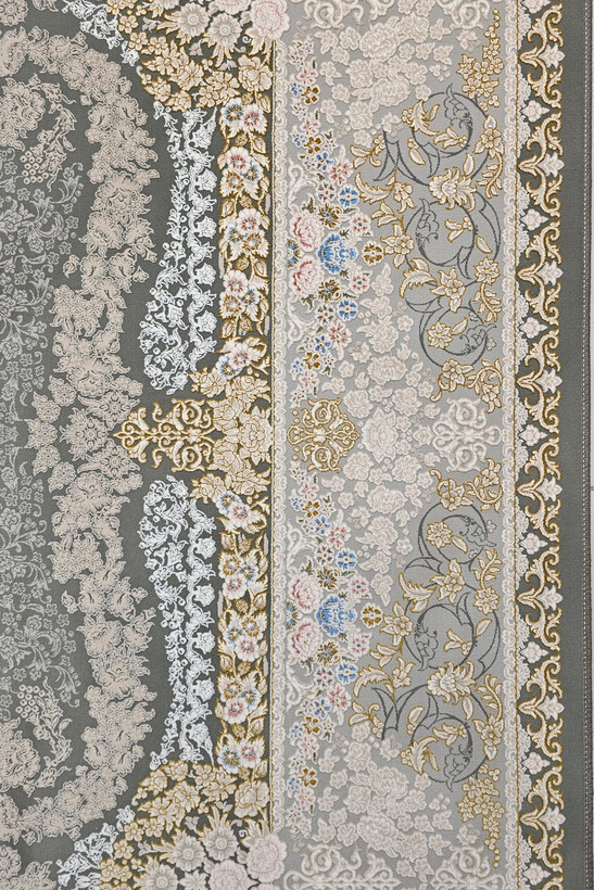 «1200 shane carpet Crystal Tosi Azimzadeh Kashan cream acrylic floor rug»