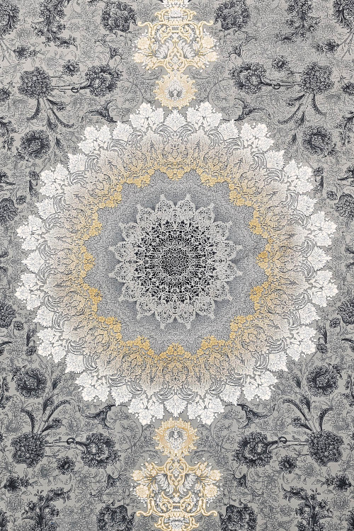 فرش 1200 شانه رستا فیلی وینتیج، پهن شده در فضای بزرگ اتاق پذیرایی، نمایش ترکیب زیبایی و کیفیت.