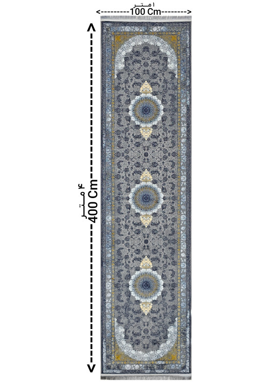 نمای کامل کناره 1×4 متر نقشه رستا فیلی وینتیج با طراحی خاص و رنگبندی خنثی، مناسب برای دکوراسیون مدرن و کلاسیک.