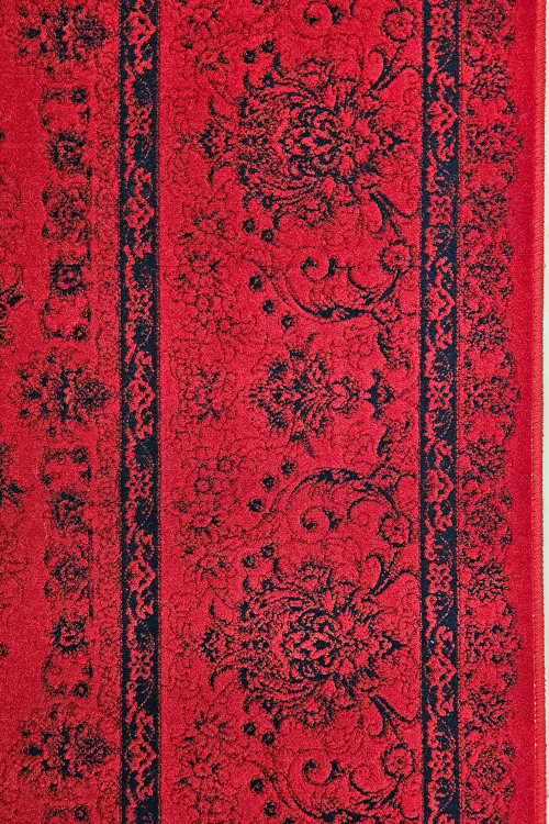 جزئیات دقیق فرش 1200 شانه نقشه آنیتا لاکی با نخ اکریلیک و تراکم بالا.