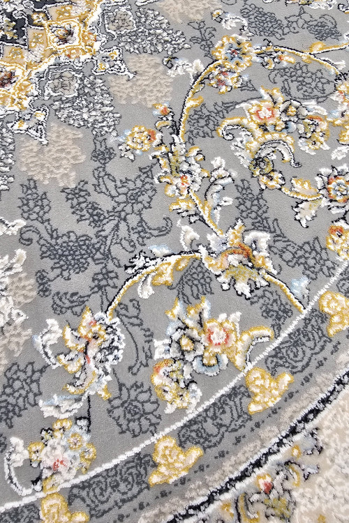 فرش 1200 شانه دایرهای مدل درین فیلی با جنس نخ آکریلیک هیت ست شده.