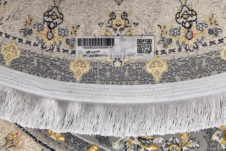 بافت برجسته و ظریف فرش 1200 شانه دایرهای مدل درین فیلی.