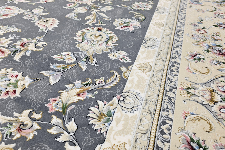 فرش 1200 شانه کاشان، طراحی افشان طوبی با زمینه متالیک