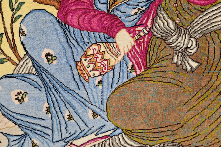 خرید تابلو فرش دستبافت اصیل تبریز با قاب