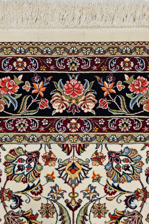 «700 shane carpet N101 navy beige setare kavir yazd»