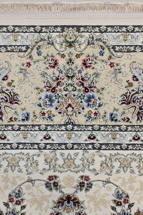 سر ریشه فرش ماشینی | طرح دستبافت | فرش کاشان