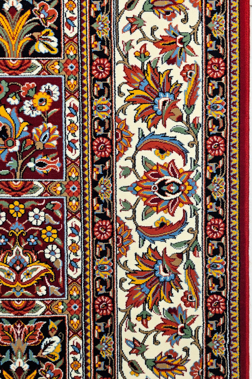 «فرش ماشینی I085 ستاره کویر یزد – بافت نرم و مناسب خانه»