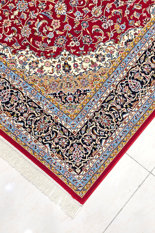 «فرش 500 شانه V003 لاکی – ستاره کویر یزد خانه ایرانی کلاسیک»