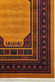 تصویر کامل فرش بلوچی 710 عسلی با طراحی سنتی و رنگ گرم