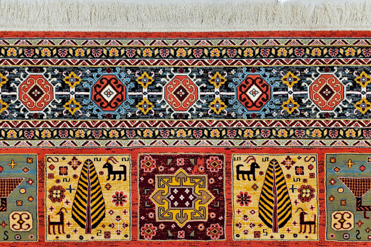 تصویر فرش شاهکار نوین با رنگ اصیل روناسی