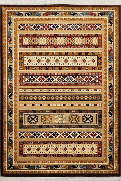 گلیمفرش مدرن و مینیمال W390 با رنگ طوسی