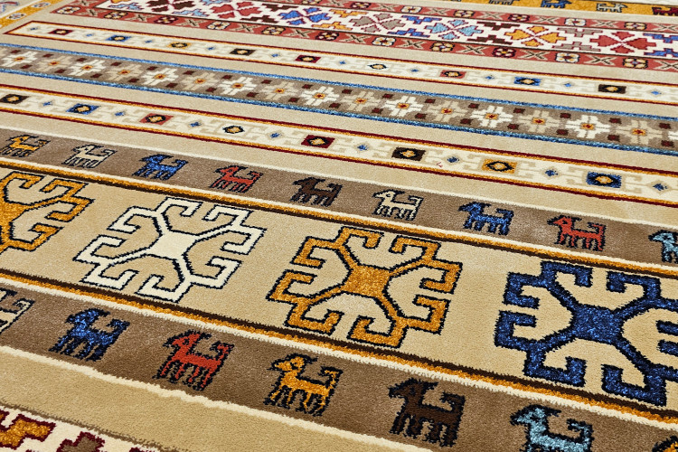 فرش گلیمشده مدرن طرح شاهسون W390