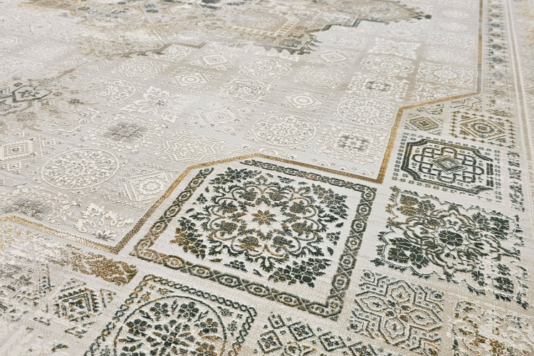 فرش هریس سبز پتینه | خرید فرش با کیفیت نقشه سنتی