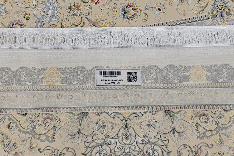 فرش کرمرنگ با نقشه اصیل لکسون ویژه دکورهای کلاسیک