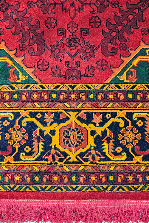 فرش لاکی | فرش روناسی | فرش رنگبندی گرم | فرش جنس خوب