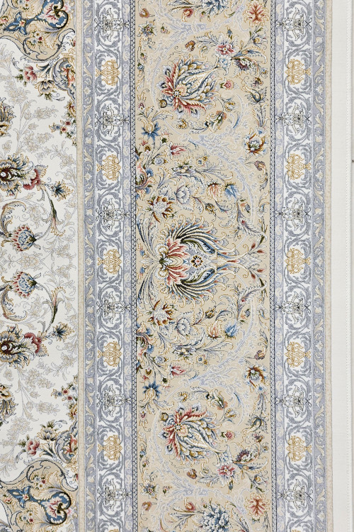 فرش ریزبافت لچک و ترنج نقشه دستبافت