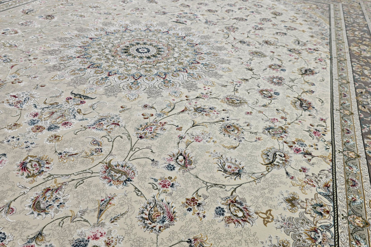 فرش لوکس 1500 شانه کرم رنگ مناسب پذیرایی