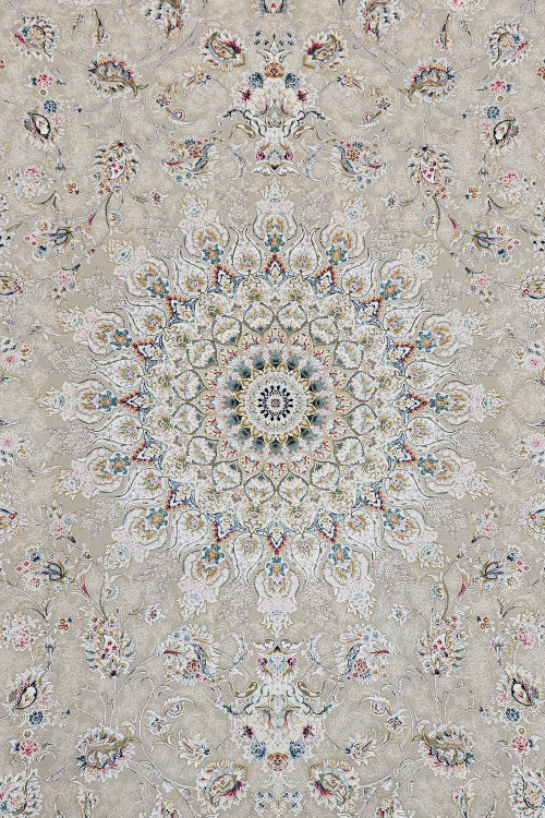 نمای کامل فرش فیلی رنگ با طرح کلاسیک ستوش