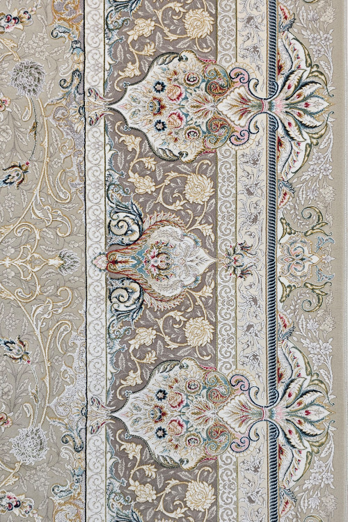 طرح بینظیر افشان سیندخت روی زمینه طوسی گرم