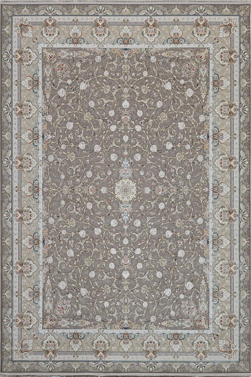 فرش سیندخت سوسنی قیطران با طراحی افشان 1500 شانه