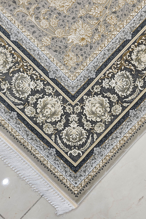 فرش لاکچری با رنگ خنثی مناسب دکوراسیون نئوکلاسیک