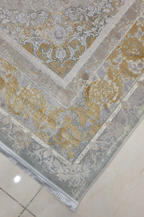 نمای کامل از فرش فیلی رنگ در دکوراسیون مدرن