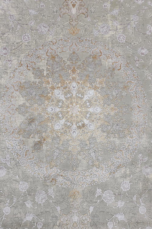 فرش مژده فیلی در پذیرایی با مبلمان خاکستری