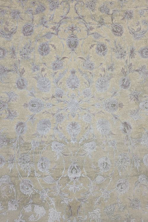 تصویر کامل فرش ویدا کرم در دکوراسیون کلاسیک