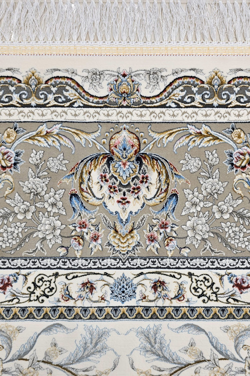 فرش کرم 1500 شانه با تراکم بالا و نخ اکریلیک