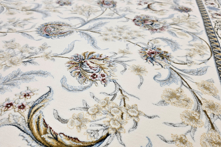 فرش چکاوک در دکوراسیون لوکس با مبل استیل