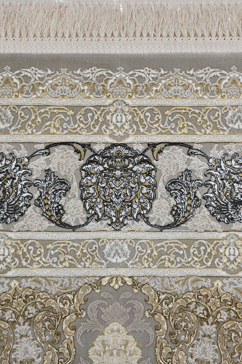 نمای حاشیه فرش گل برجسته قیطران مدل مهناز