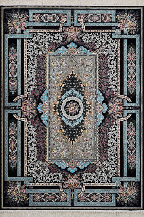 فرش 1200 شانه آسایش طرح 5050 سرمهای