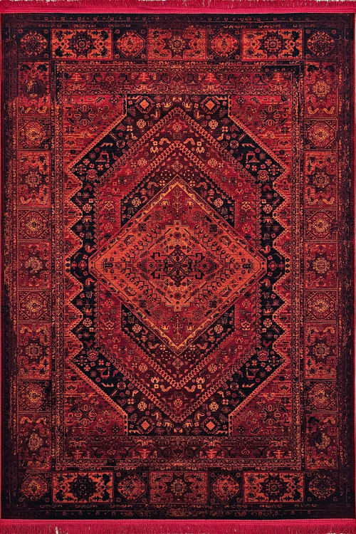 فرش قشقایی مرینوس کد 2825 رنگ روناسی