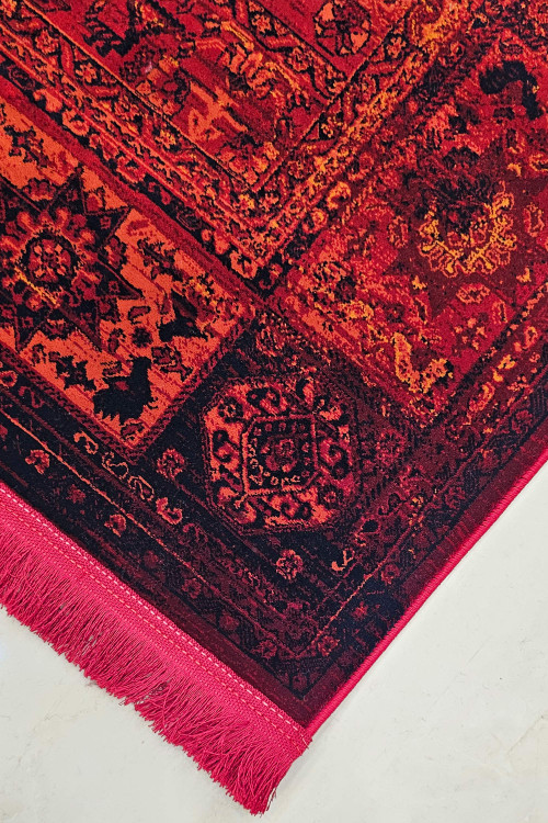 نمای کامل فرش طرح ایل قشقایی ۷۰۰ شانه