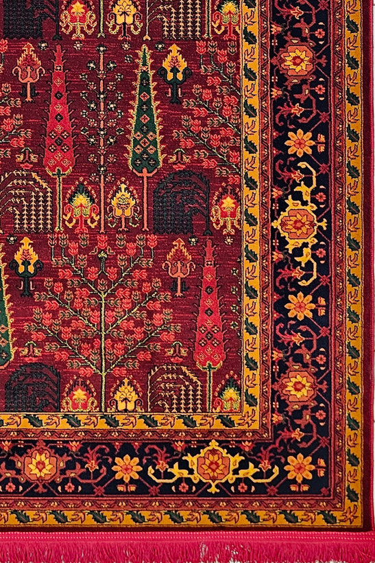تصویر کامل فرش بلوچی سنتی رنگ تیره